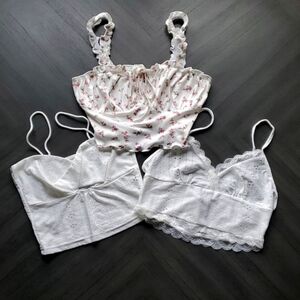 SHEIN Bundle Of 3 Bralette/Crop Tops